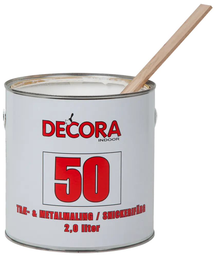 Decora Træ og metal 2 L glans 50 - hvid