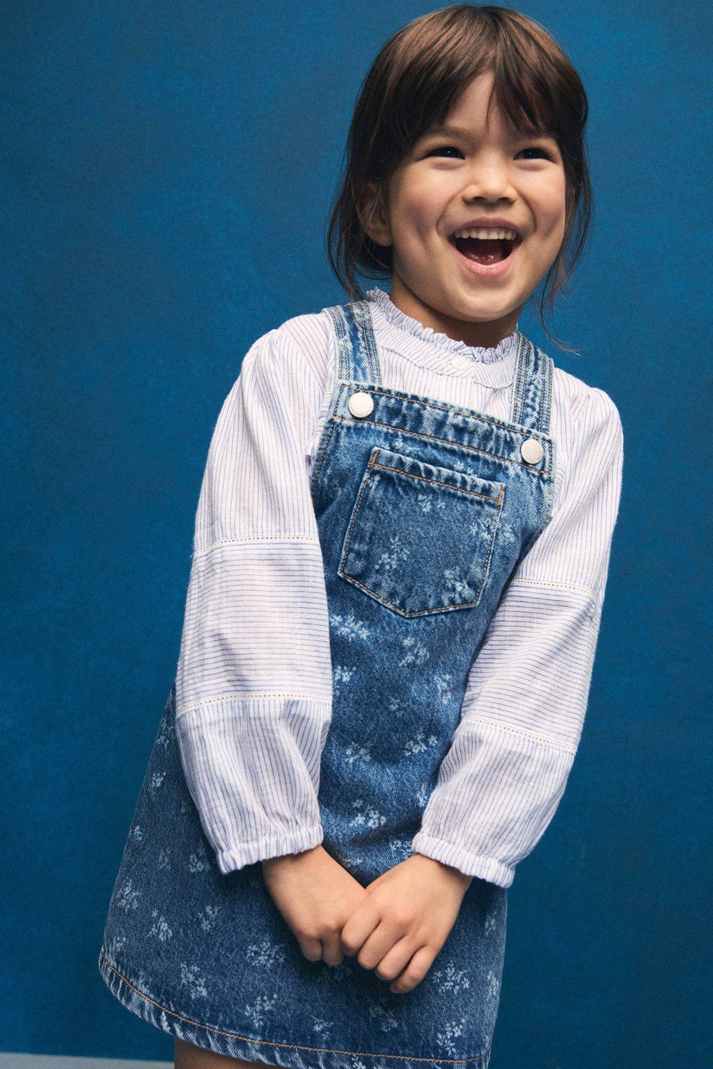 Mango Kids blouse lichtblauw