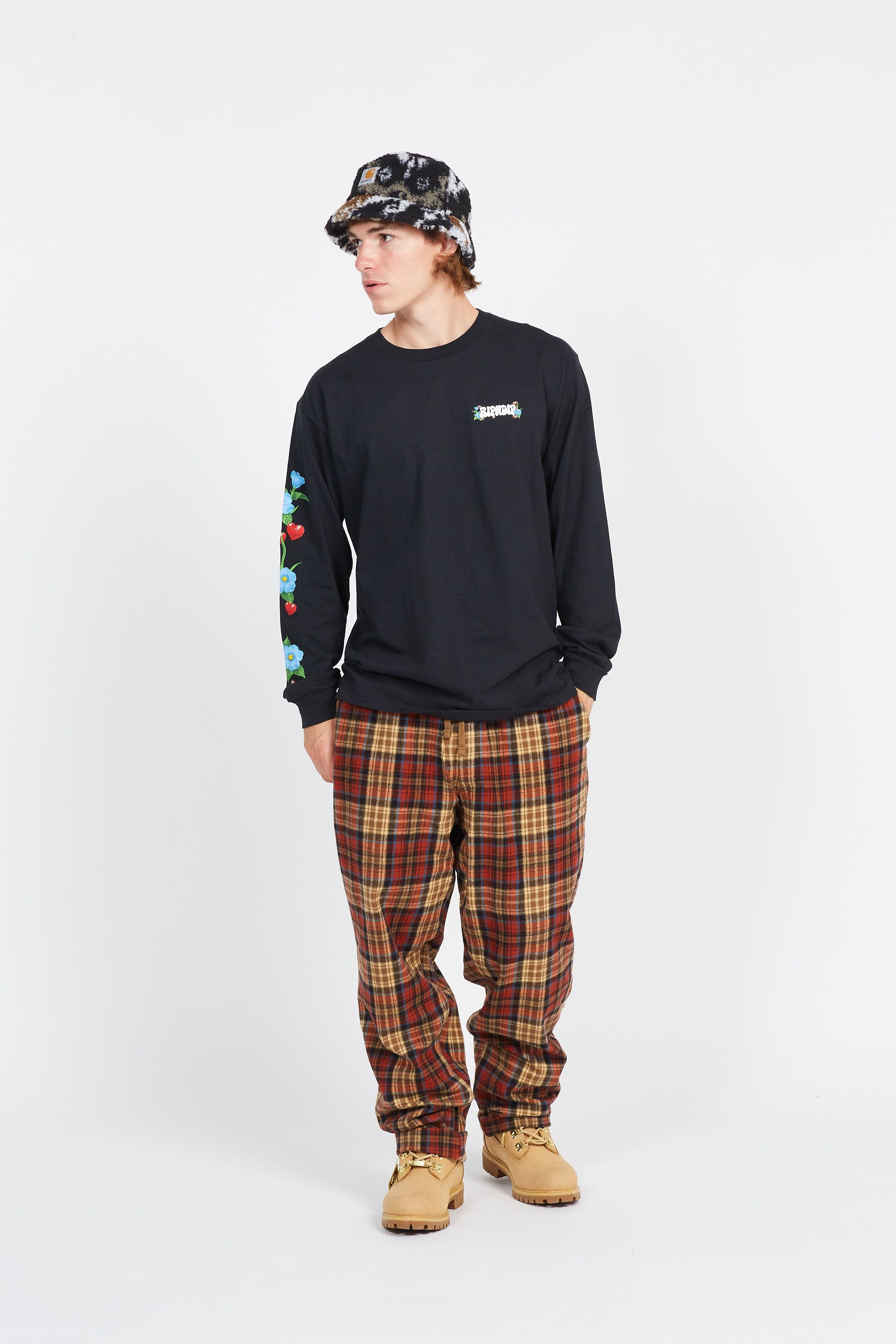 RIPNDIP T-shirt Peace Love Ripndip Long Sleeve Noir