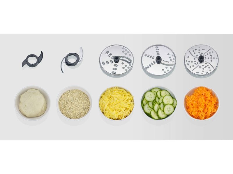 Severin Food Processor KM 3892 Schwarz/Silber Multifunktionale Küchenmaschine