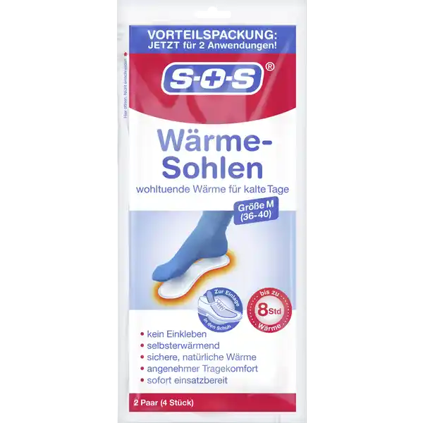 Wärme-Sohlen Gr. M 36-40