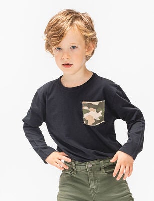 Luca & Lola Piero Langermet T-Skjorte, Black