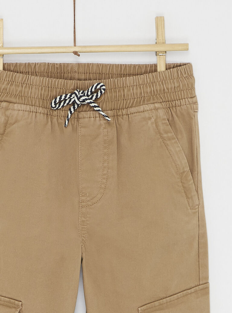 Pantalon havane esprit cargo pour garçon
