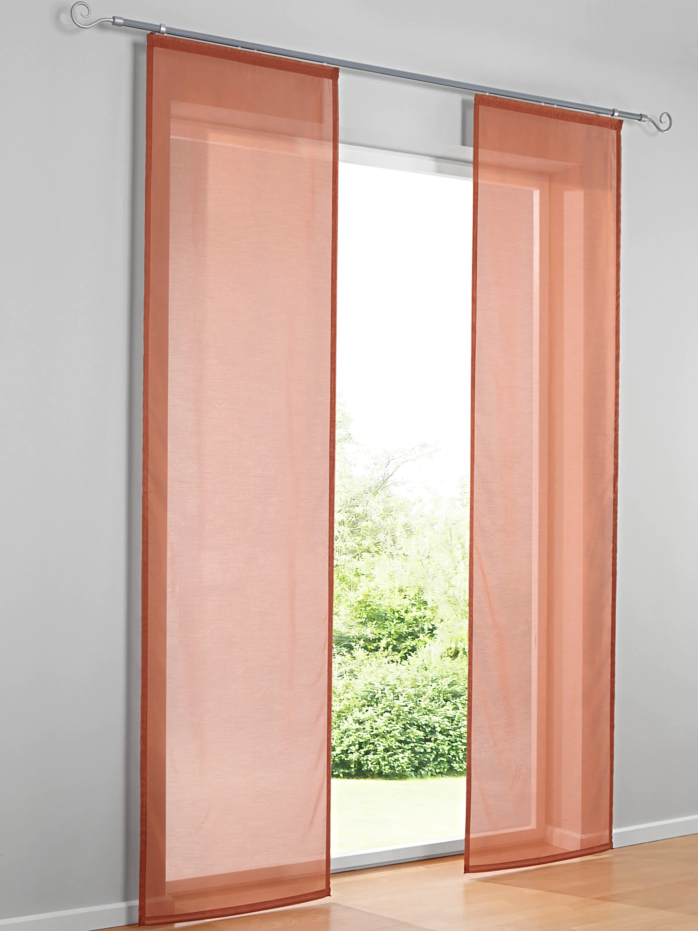 heine home Schiebevorhang in terracotta