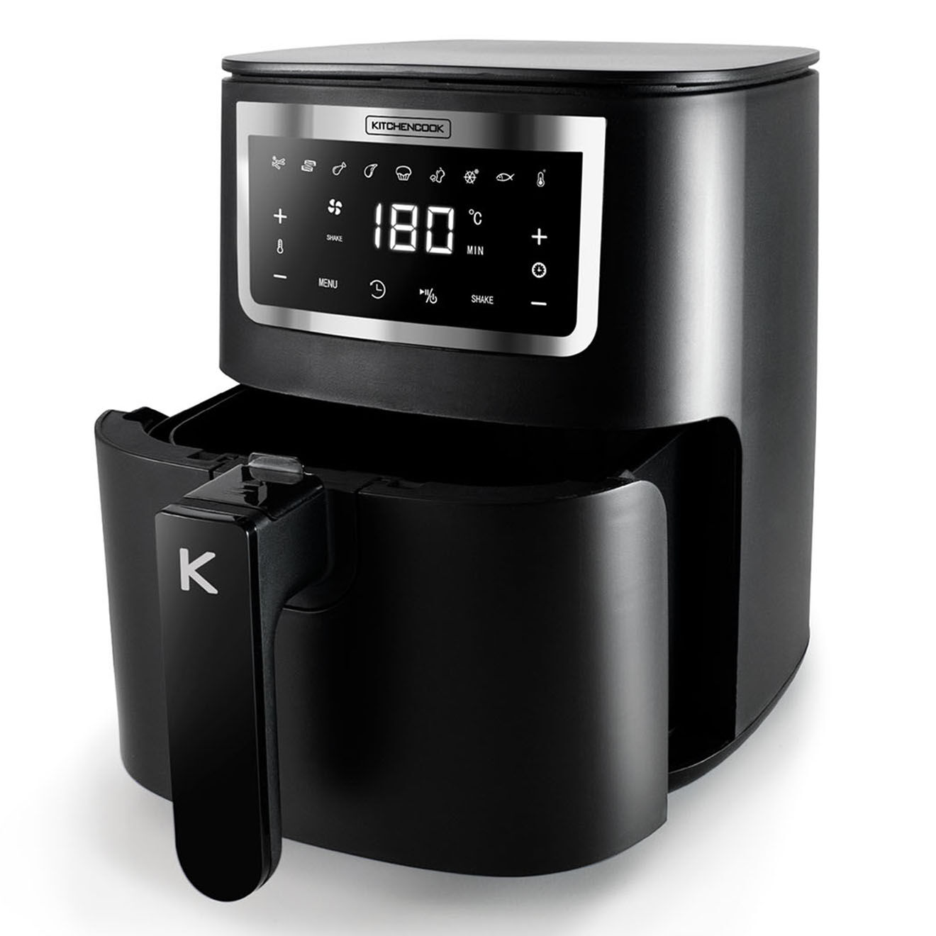 Kitchencook Friteuse sans huile noire - 31x30.5x32.5 cm