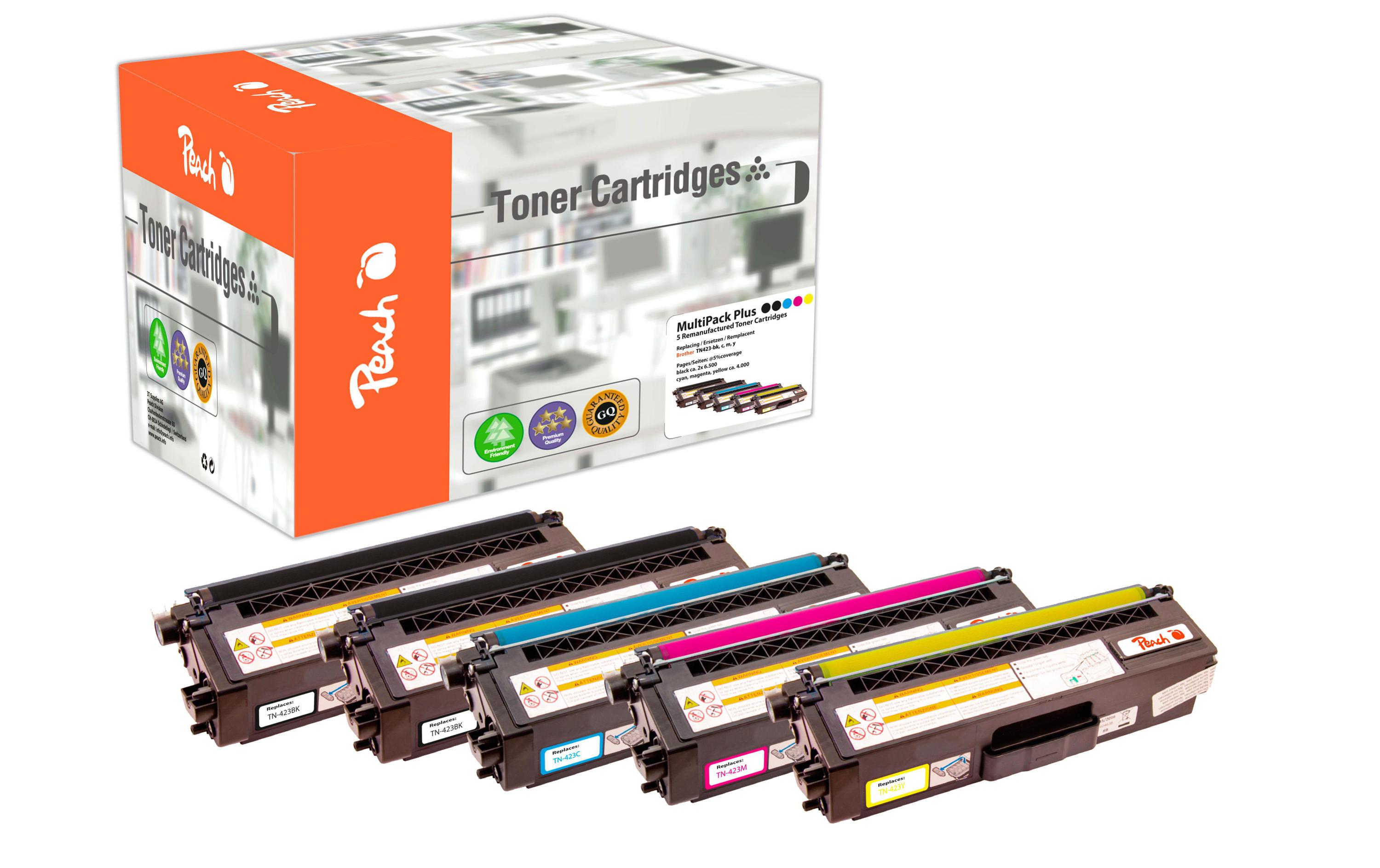 Toner Brother TN-423 2x Black, 1x Cyan, Magenta, Yellow<br>Tonerset: Cyan, Magenta, Gelb und 2x Schwarz