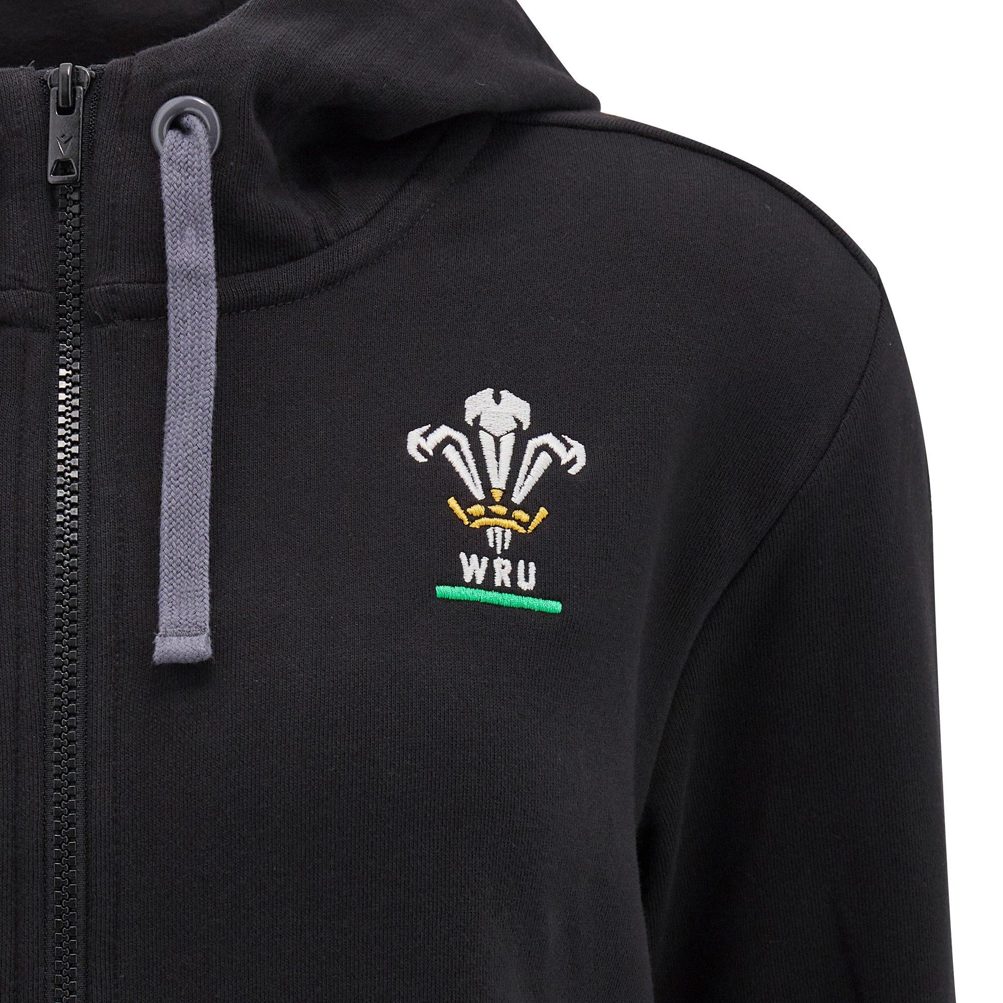 Macron Welsh Rugby Union Zip Hoodie 2024 Womens