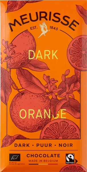 Meurisse Chocoladereep Orange (100 gr)