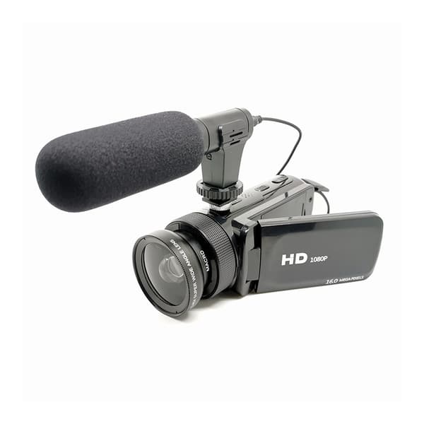 INF HD-digitalkamera med mikrofon og vidvinkellinse