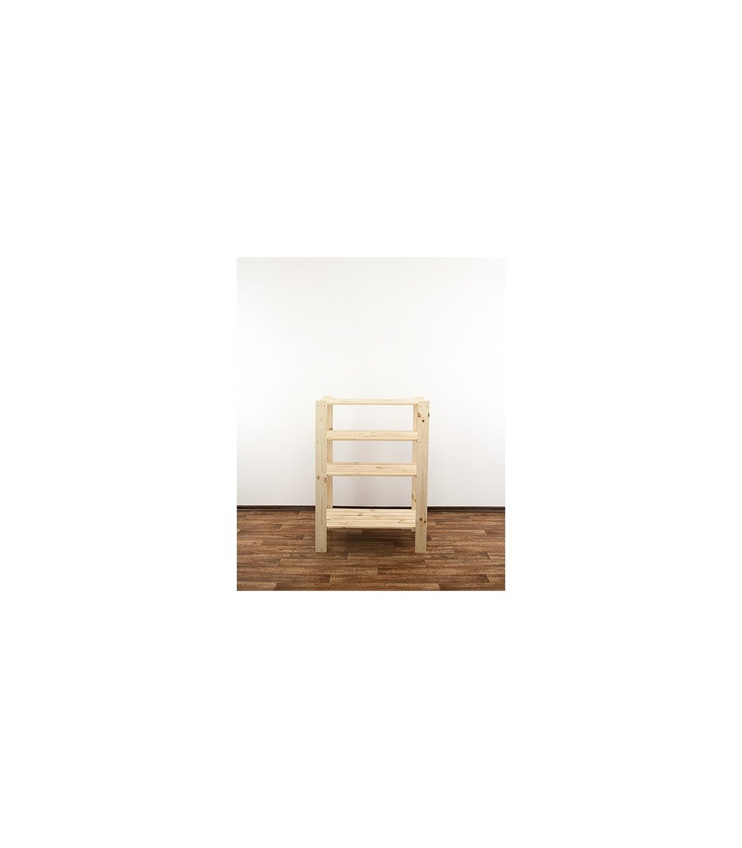 PROREGAL Houten Plank Woodland HxBxD 115 x 80 x 50 cm Plankbelasting 120 kg 4 planken Grenenhout Naturel