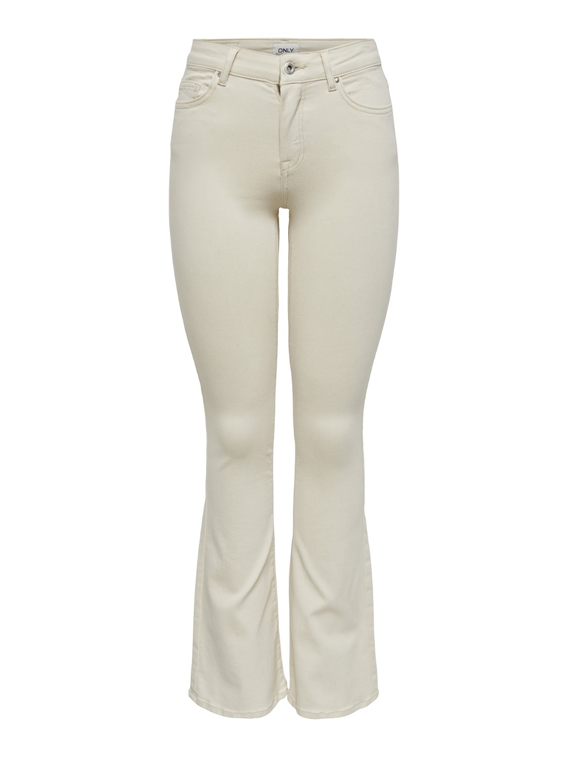ONLBLUSH Mittlere Taille Ausgestellt Jeans Ecru