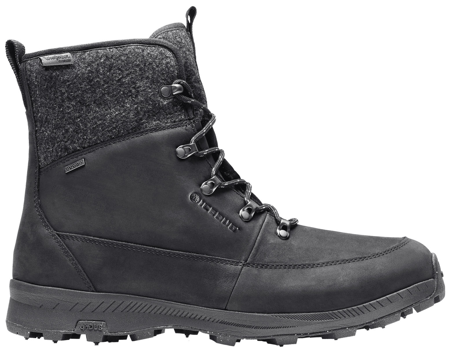 Adak ReWool BUGrip Herre Black/Grey