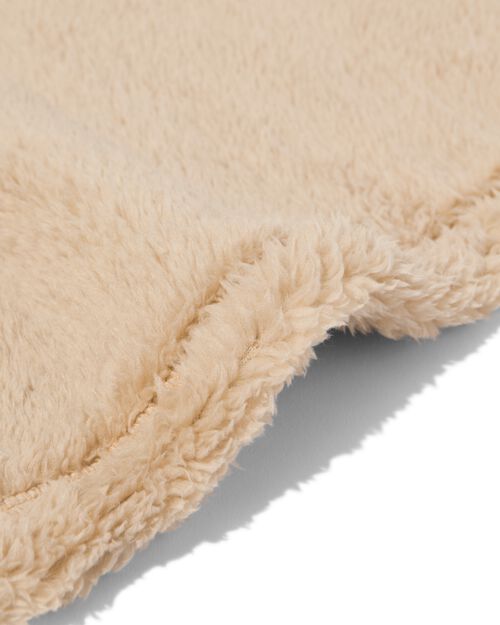 Plaid teddy taupe 130x150