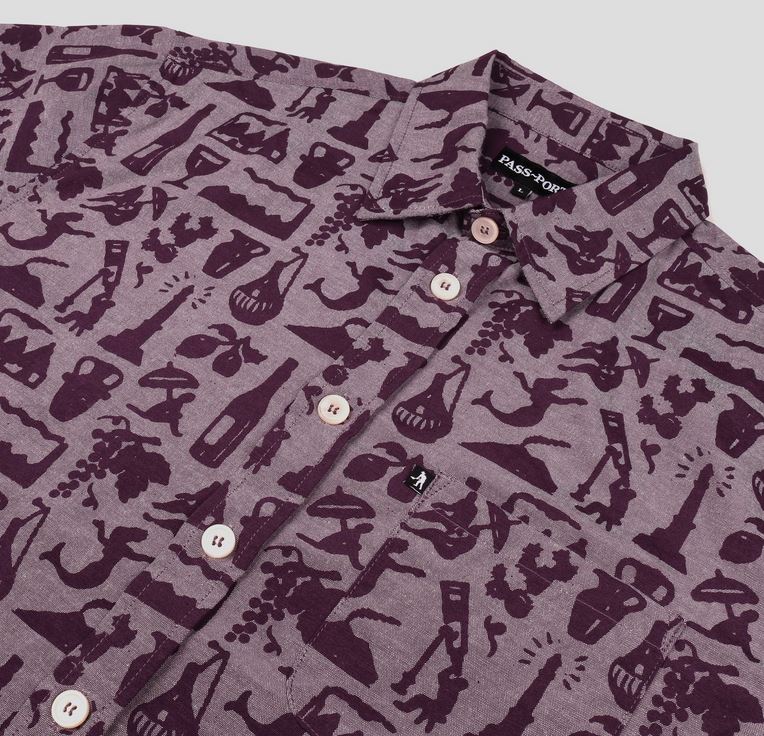 PassPort Shirt SS Life Of Leisure Merlot