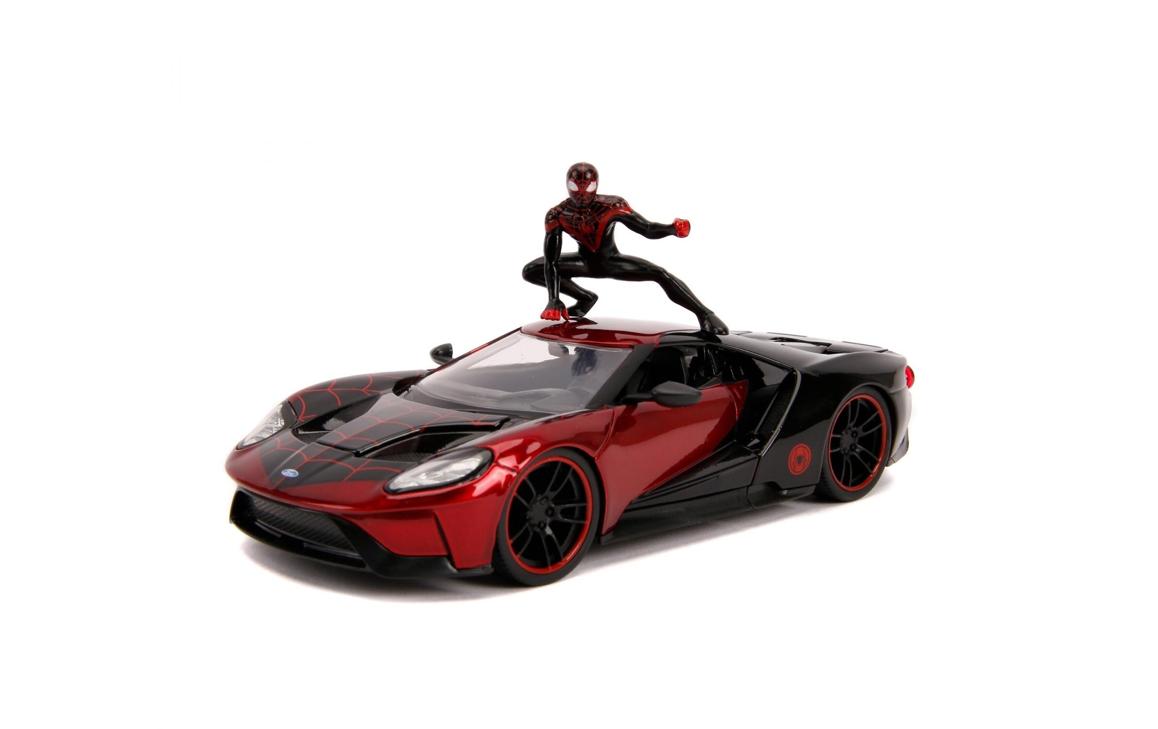 Sportwagen Marvel Miles Morales 2017 Ford GT 1:24Miles Morales 2017 Ford GT Sammlermodell im Massstab 1:24