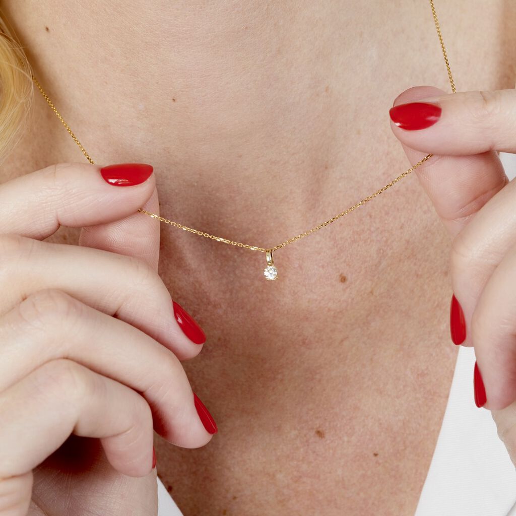 Pendentif Aphrodite Or Jaune Diamant