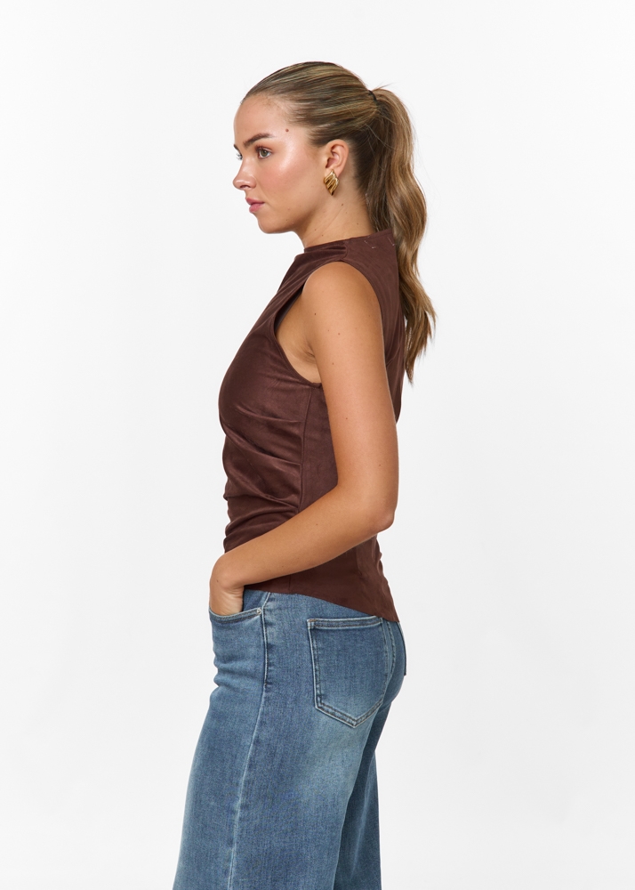 Manouk top choco bruin