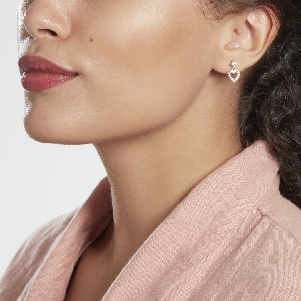 Boucles D'oreilles Puces Leherennus Argent Oxyde De Zirconium