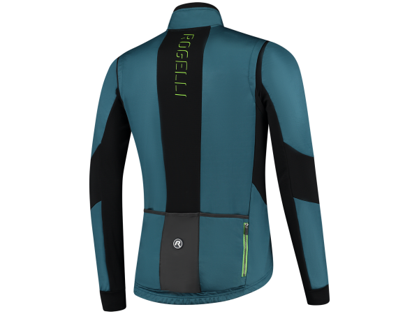 Rogelli Brave Vinterjakke, Blue/Lime/Black