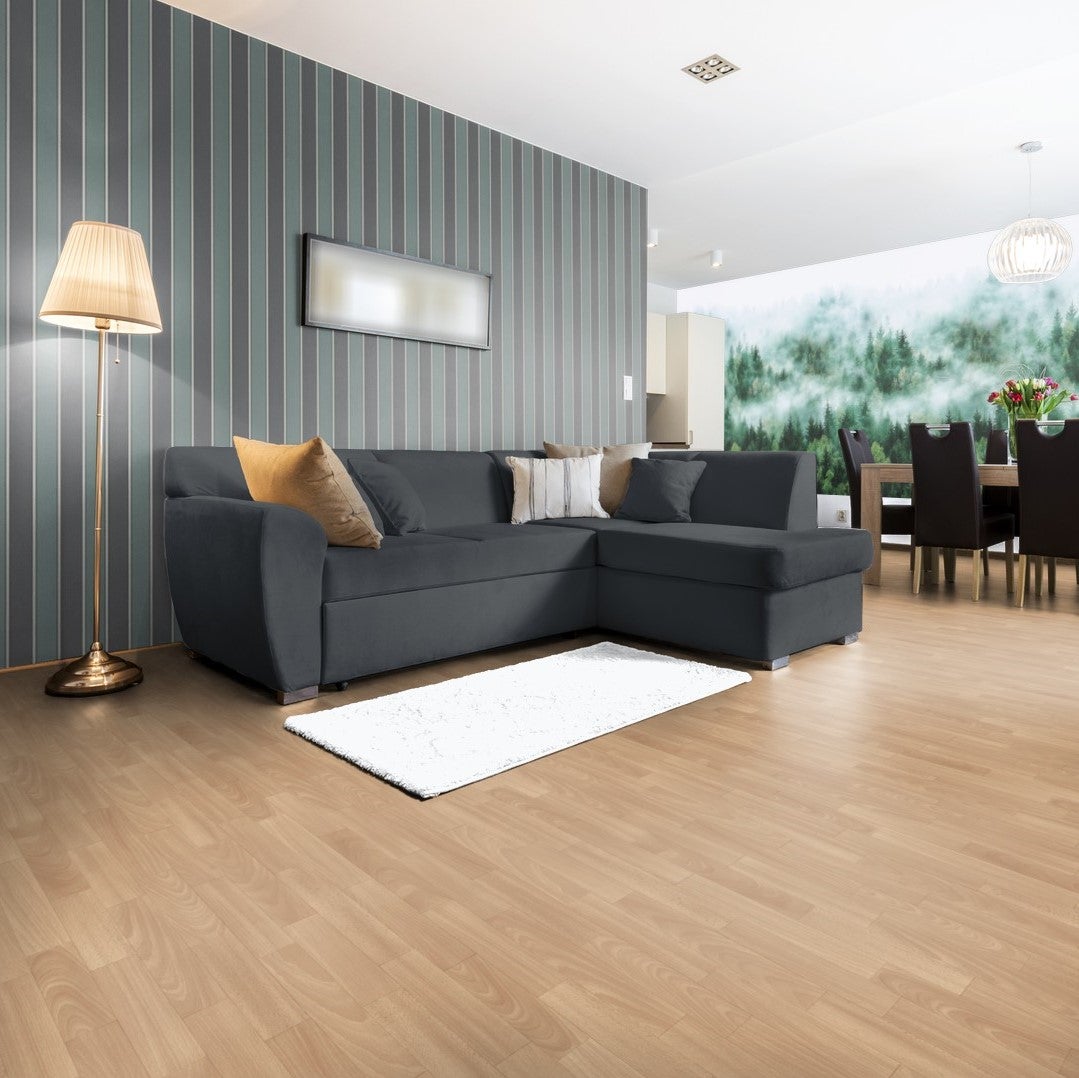 PVC vloer per meter, houtlook, CV vloer met schuimrug, 200 cm breed (per meter verkocht)