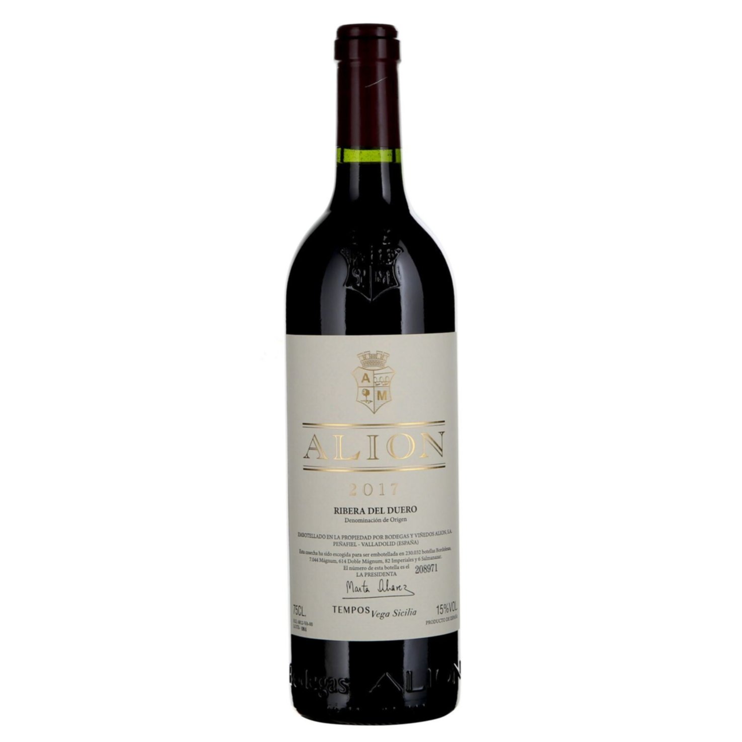 Ribera del Duero DO Tempranillo Alion Bodega Vega Sicilia -75cl