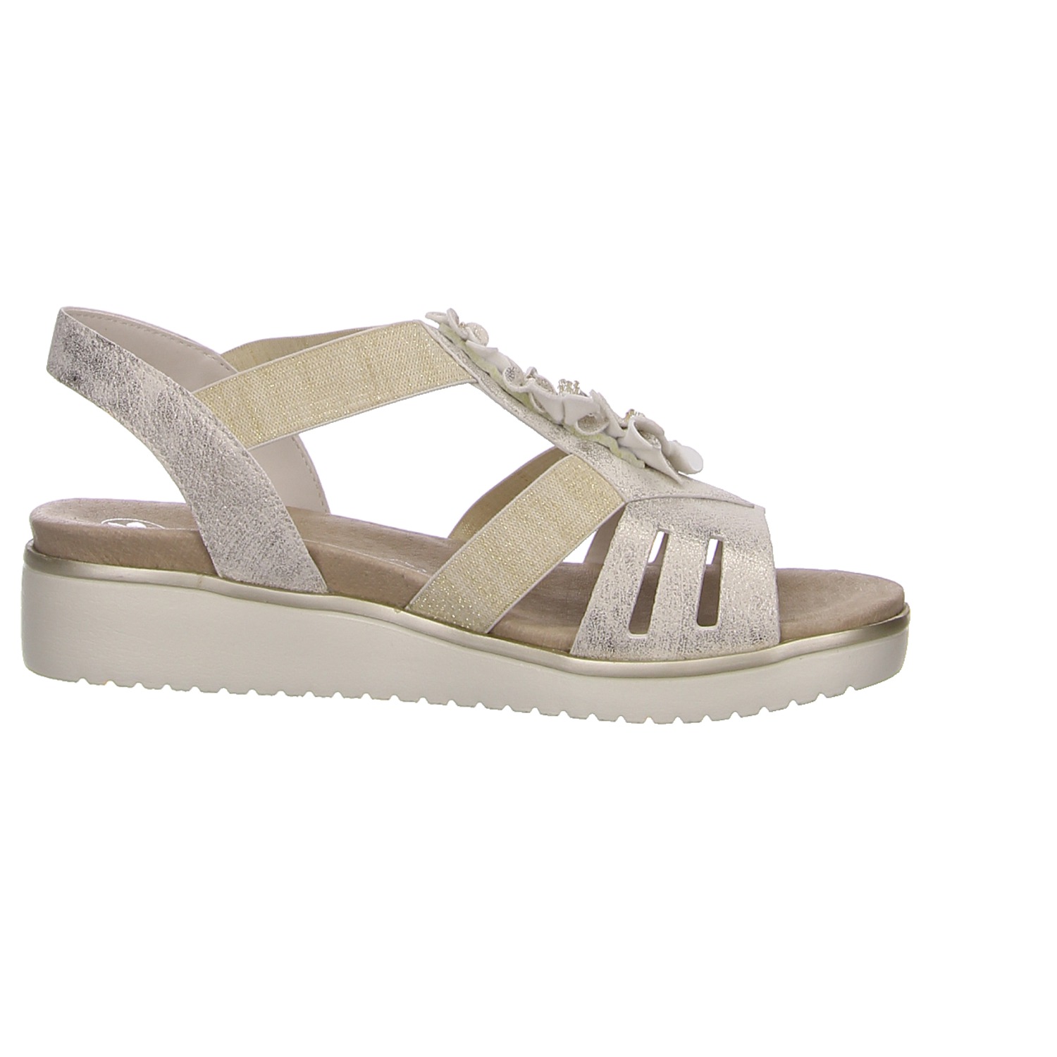 Rieker Sandale gold beige