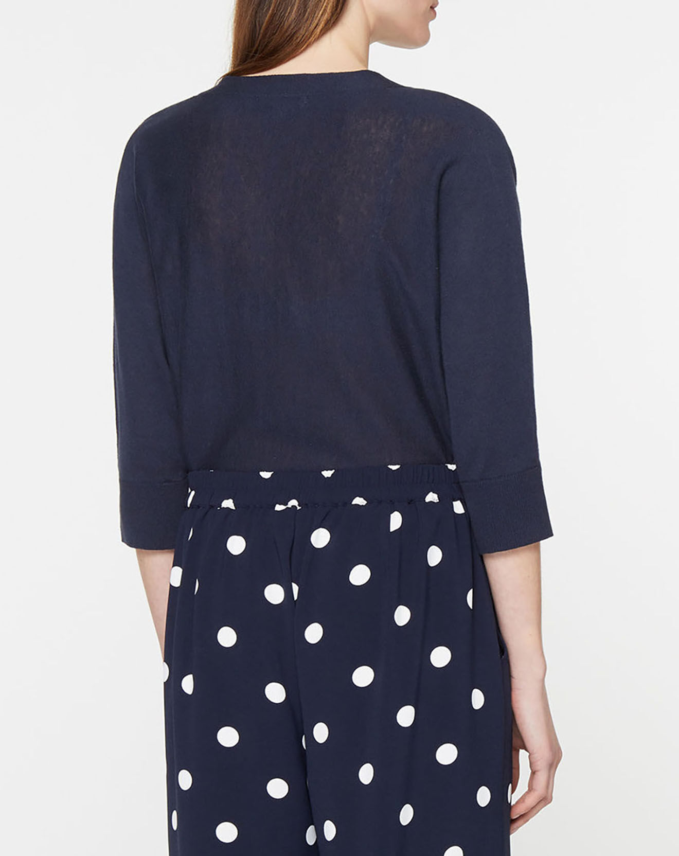 Jodhpur Gilet droit en Lin & Coton Mimosa bleu marine