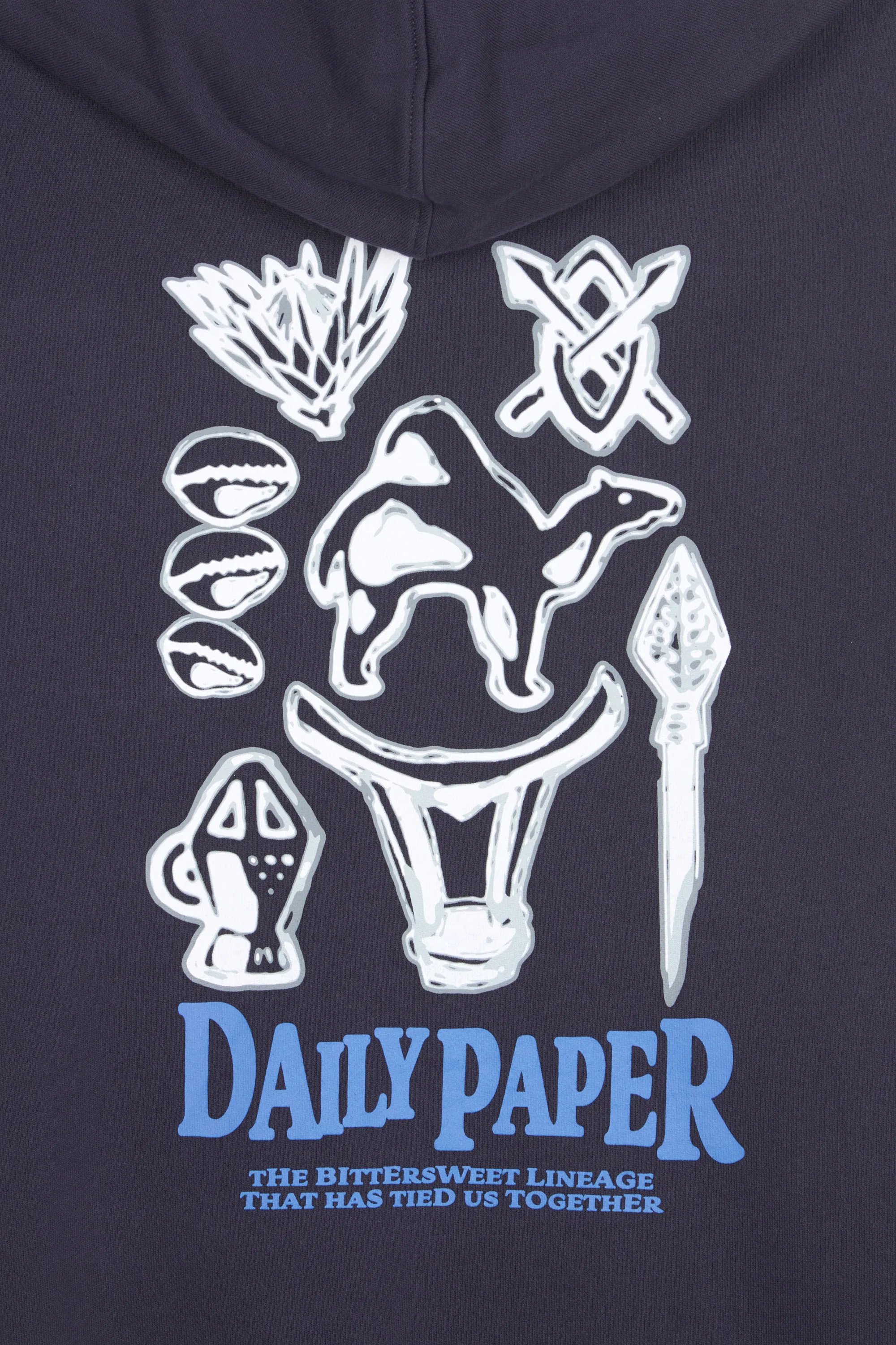 Daily Paper hoodie rami hoodie Bleu