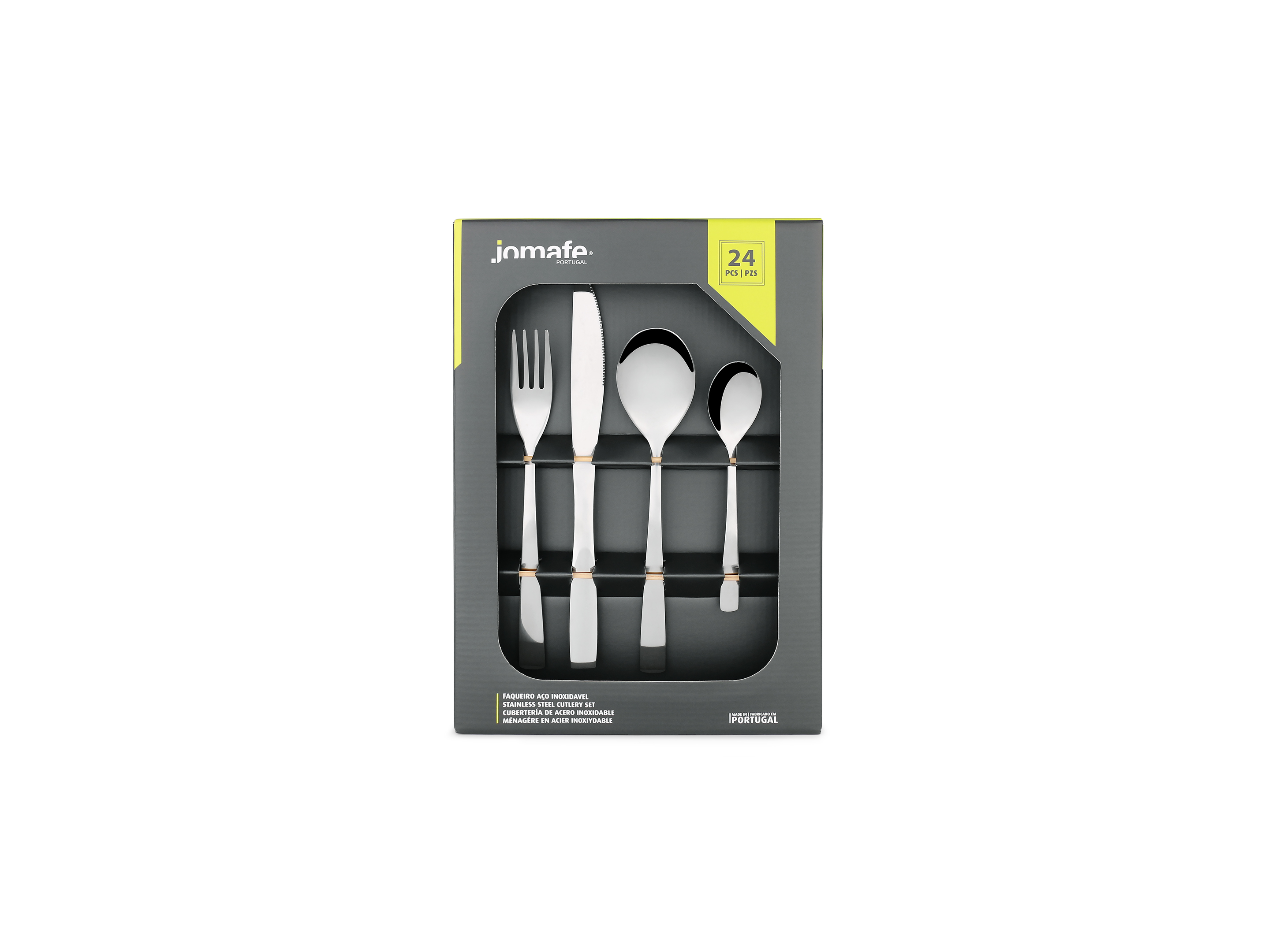 FAQUEIRO DALLAS JOMAFE INOX 24 PEÇAS