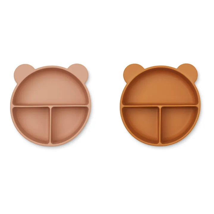 Liewood Bols Connie en silicone- Set de 2 | Vieux Rose