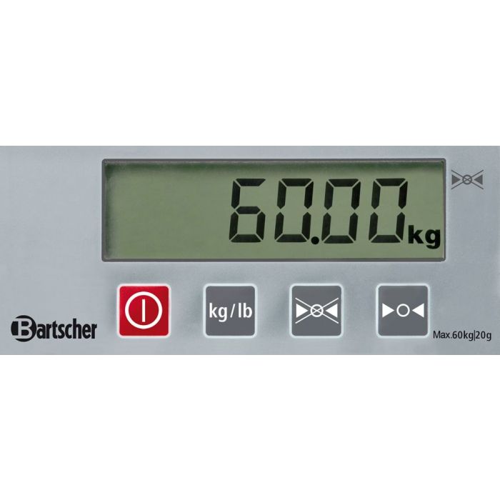 Bartscher Digitalwaage, 60kg, 20g