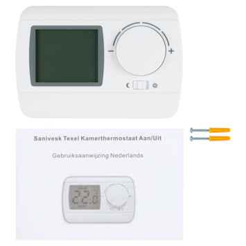 Sanivesk kamerthermostaat Texel digitaal aan/uit