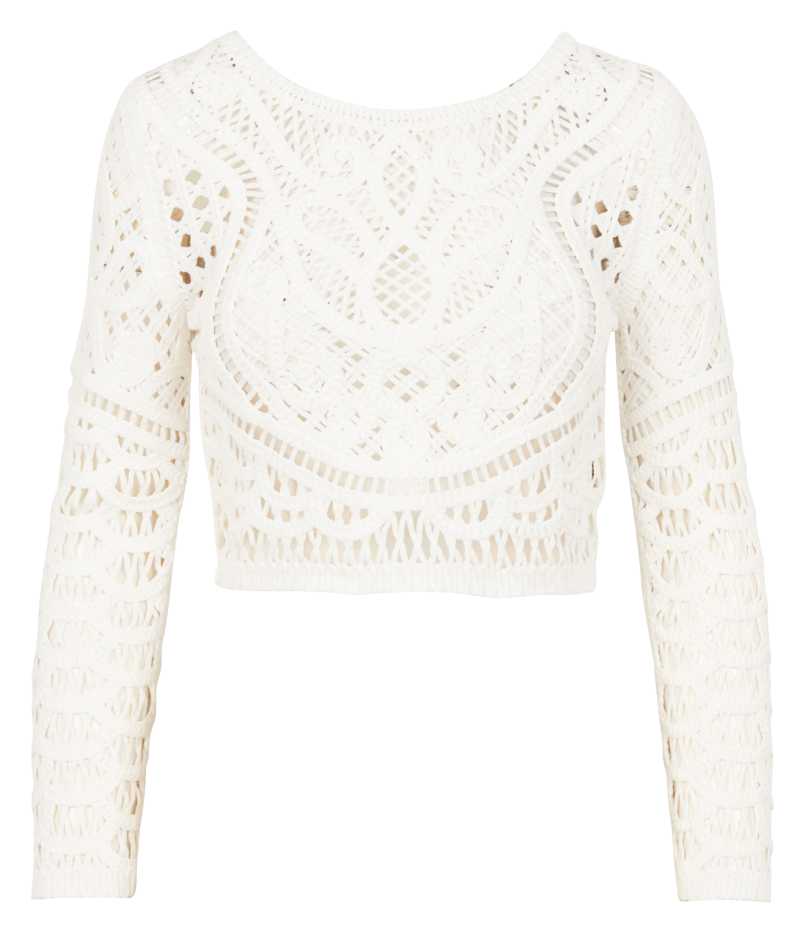 MARC - Cardigan court en coton | Blanc