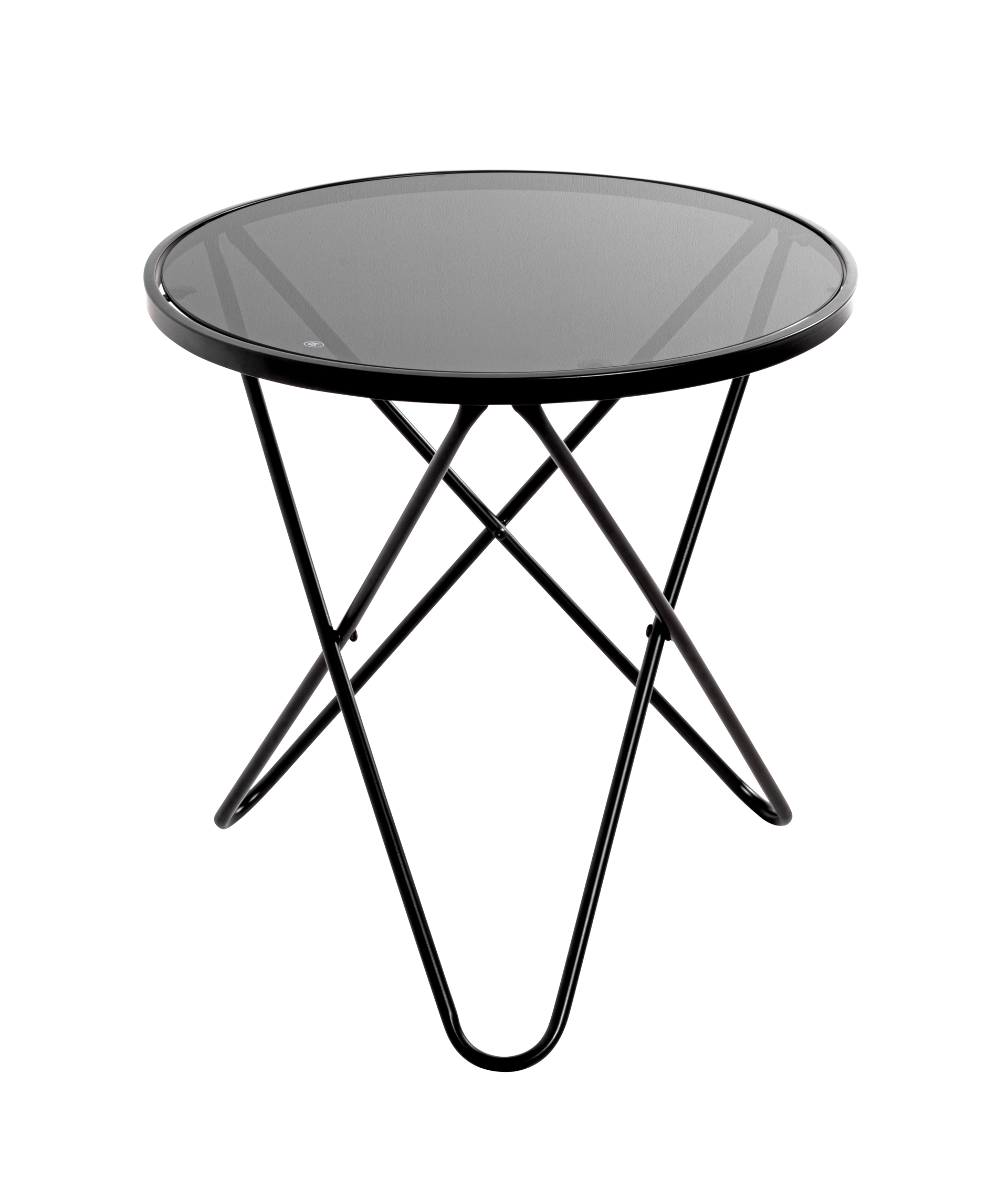 Beistelltisch Ø 54 cm schwarz