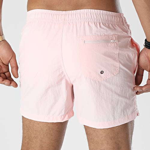Short De Bain Skull Rose Blanc