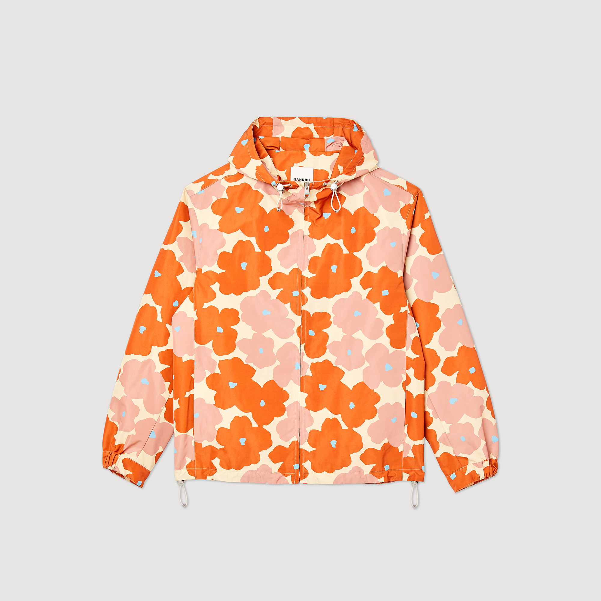 Blouson imprime fleurs