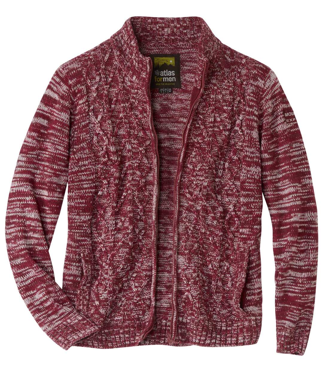 Gilet Zippé Tricot Torsadé
