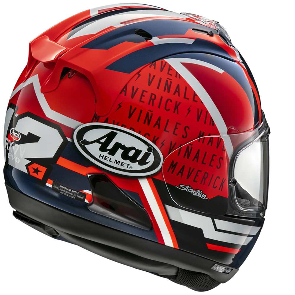 Arai - Casque RX-7V Evo Maverick 2023 Rouge / Bleu / Blanc / Noir