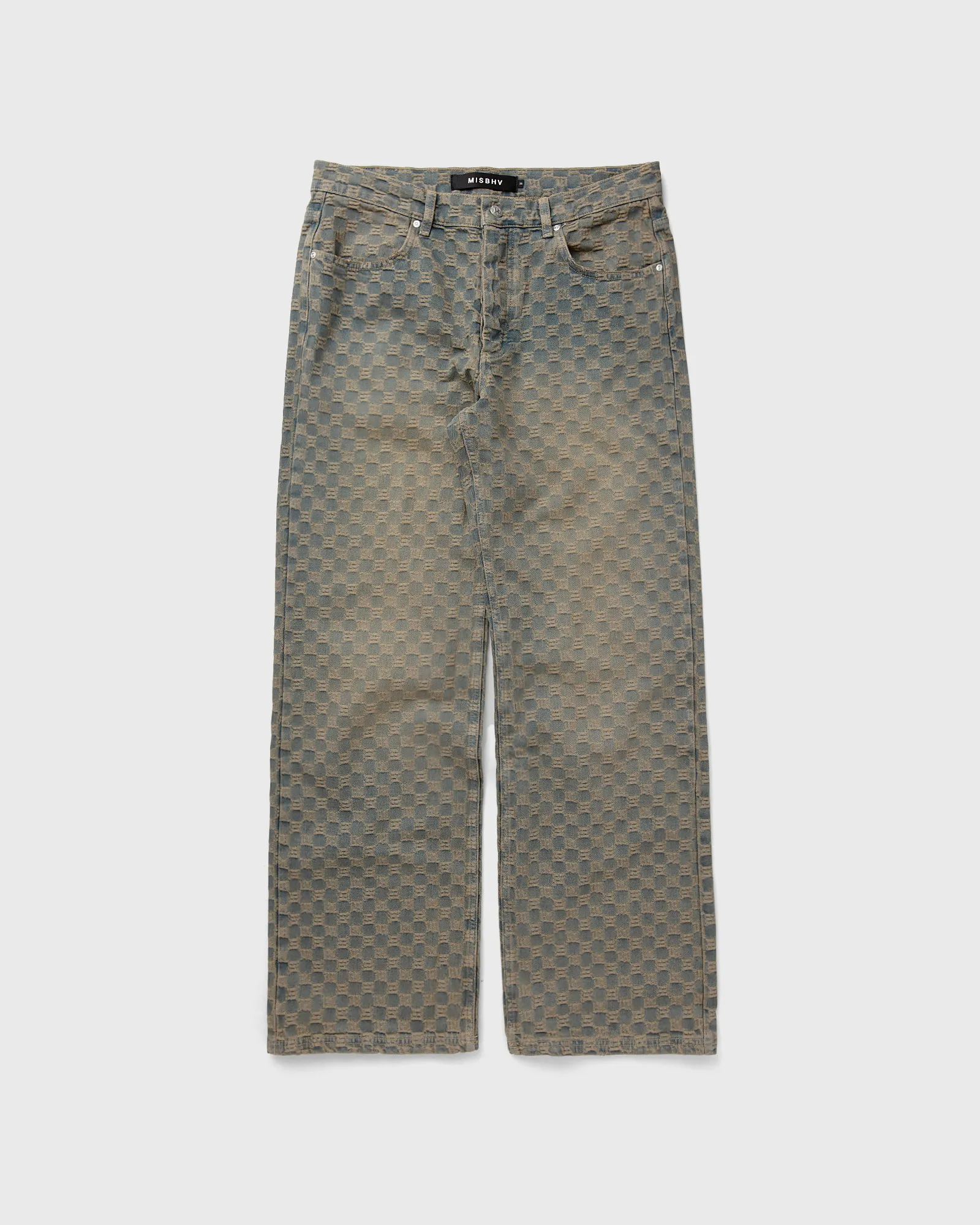 MISBHV JACQUARD DENIM MONOGRAM TROUSERS