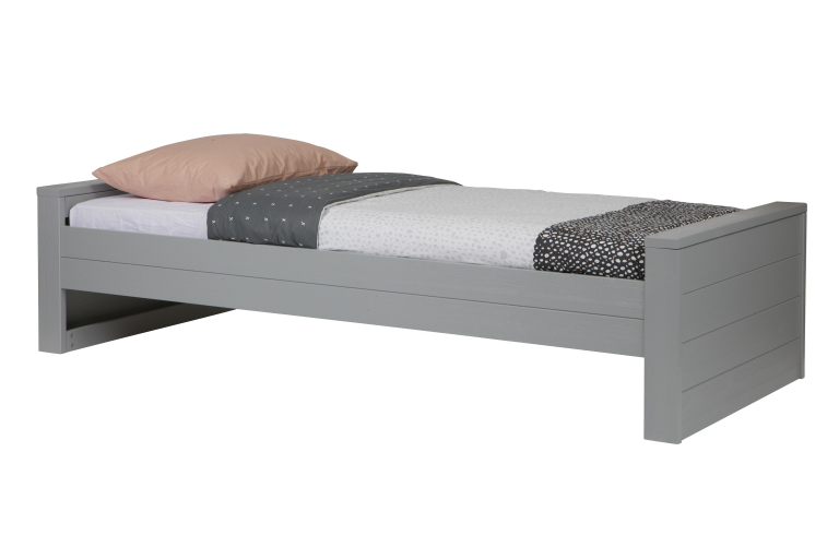 WOOOD Dennis bed 90x200 steel grey