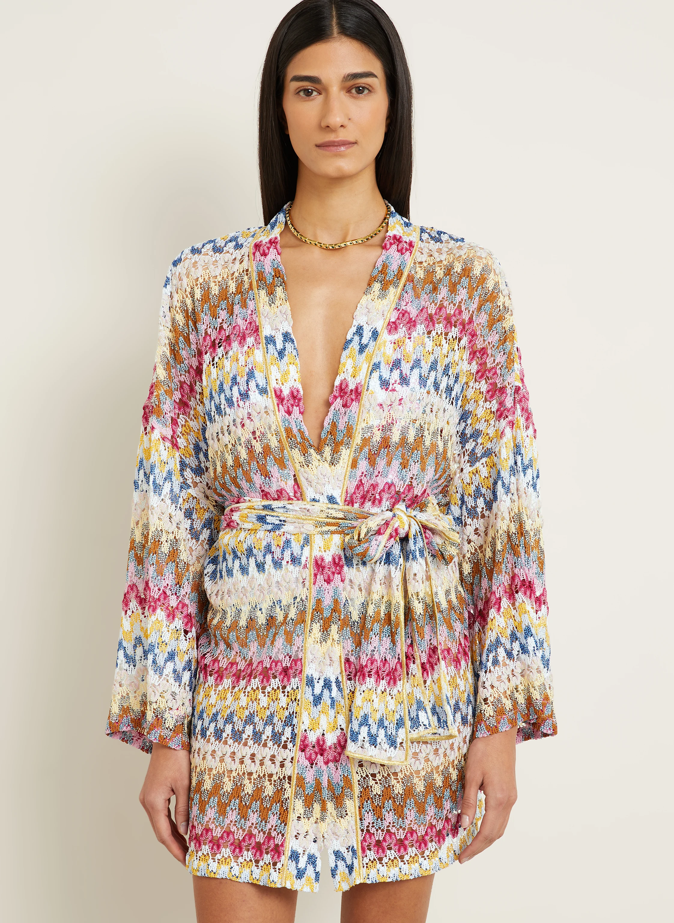 MISSONI Kimono mit Glitzergarn