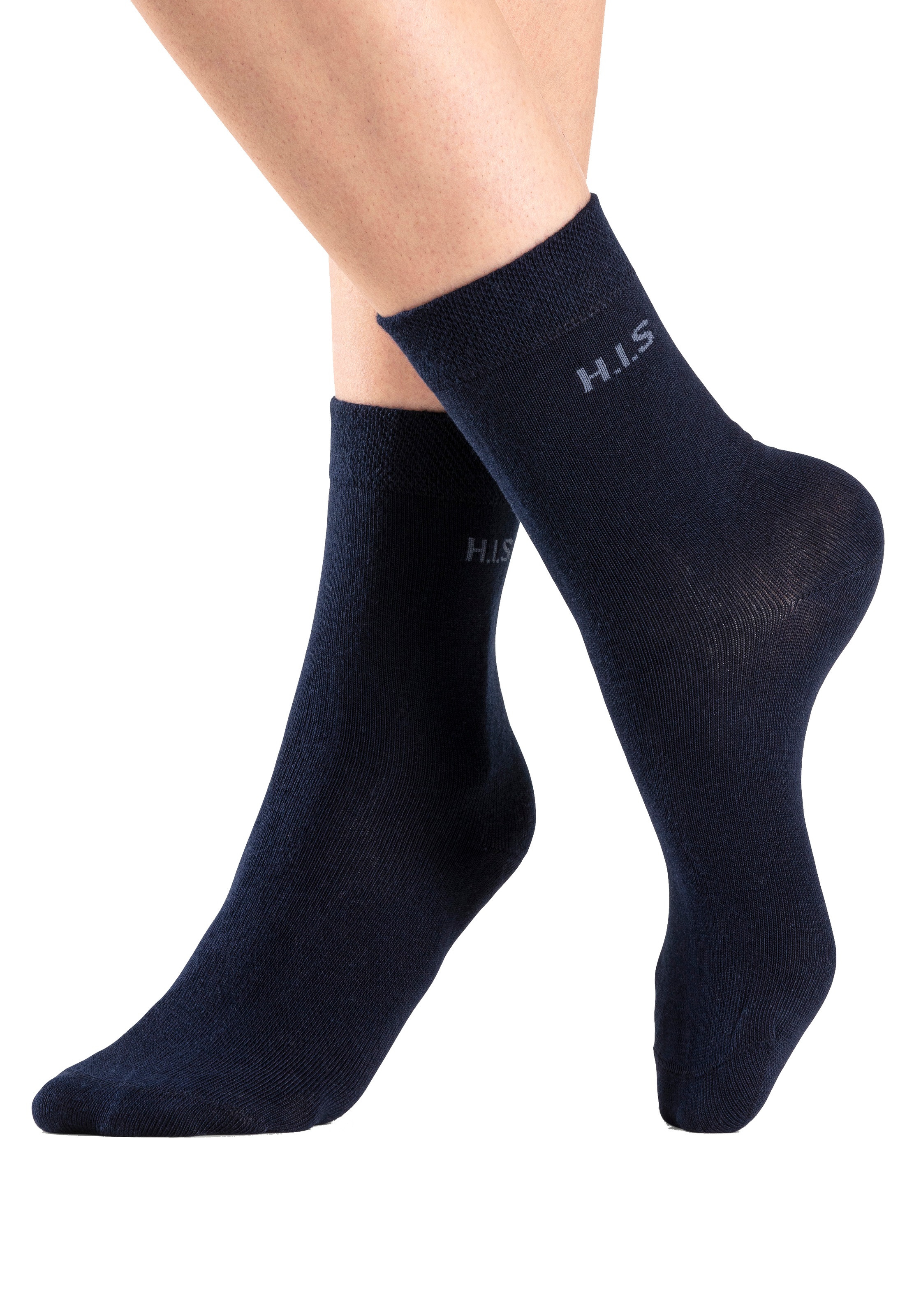 H.I.S Socken Packung, 4 Stk. tlg. ohne einschneidendes Bündchen