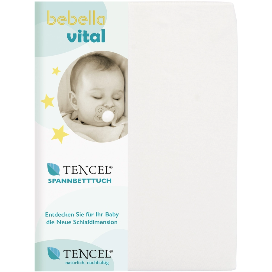 bebella vital Spannbetttuch 40 x 90cm weiß
