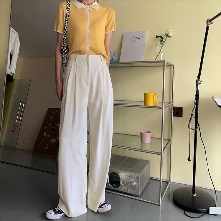 OUREA - Wijde pantalon met hoge taille