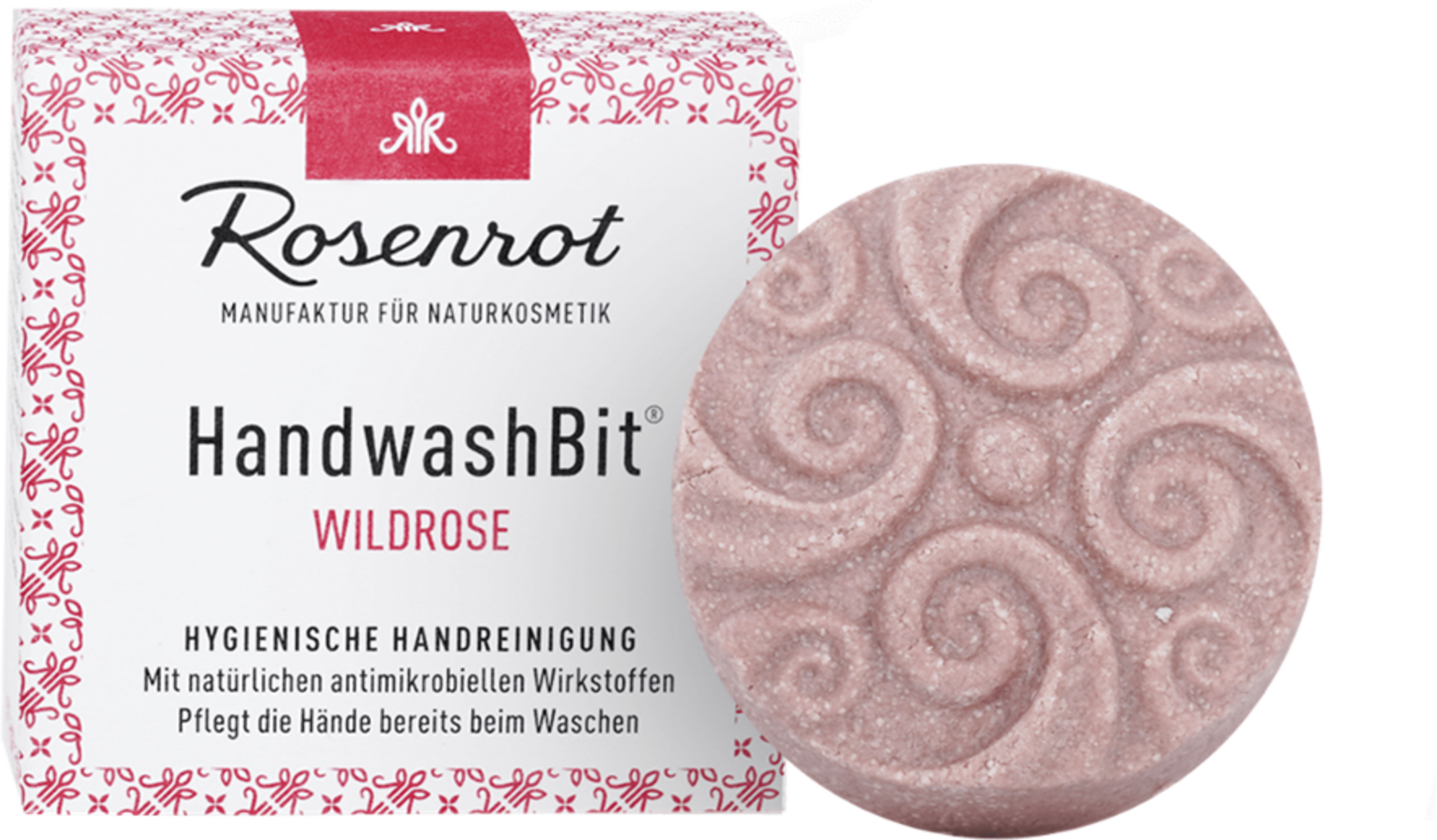 Rosenrot  HandwashBit® Handreinigung Wildrose, 55 g