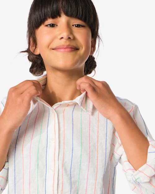 blouse enfant rayures multi
