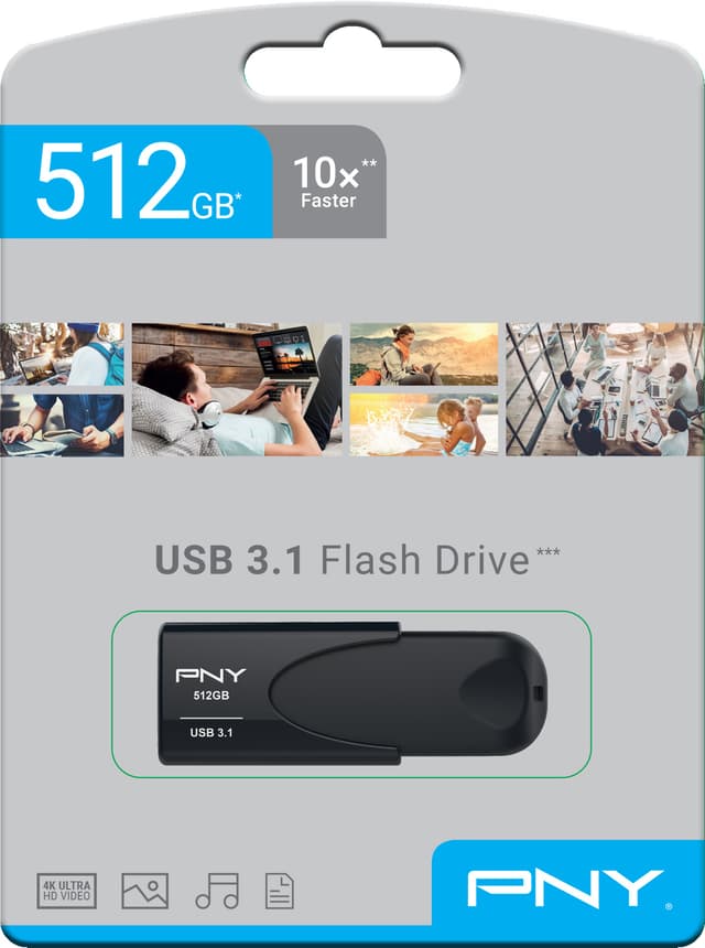 PNY Attache 4 USB 3.1 USB-stik 512 GB