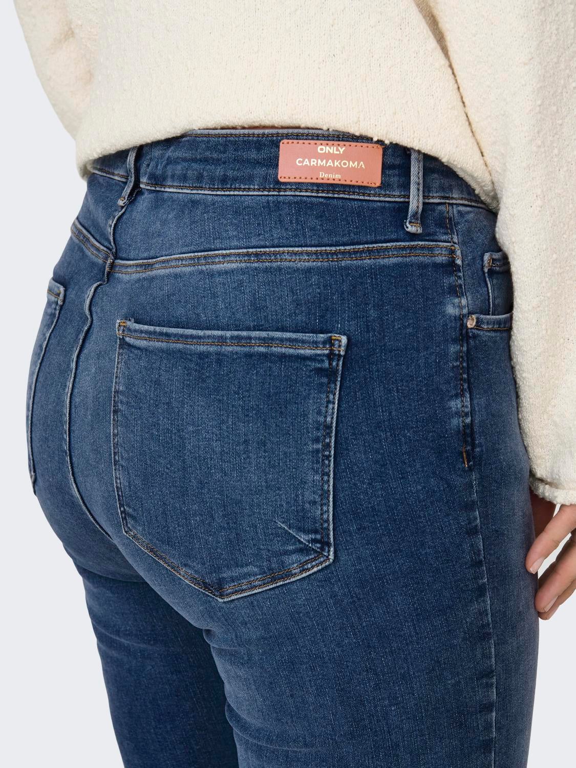 CAREMMA Mittlere Taille Skinny Fit Jeans Medium Blue Denim