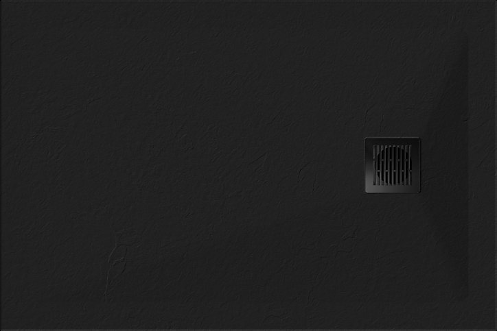 Receveur de douche 90 x 140 cm, résine, noir, Douro GoodHome