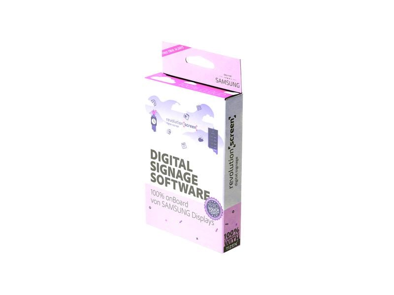 revolutionSCREEN Digital Signage Software revolutionScreen RevolutionSCREEN Digital Signage Software – Die neue und effiziente Art, digitale Displays zu bewirtschaften